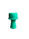 Yahya food grade silicon shisha bowl with removable top, green