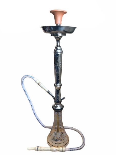 Shishaology 160 complete Shisha 75cm with bowl and hose SILVER