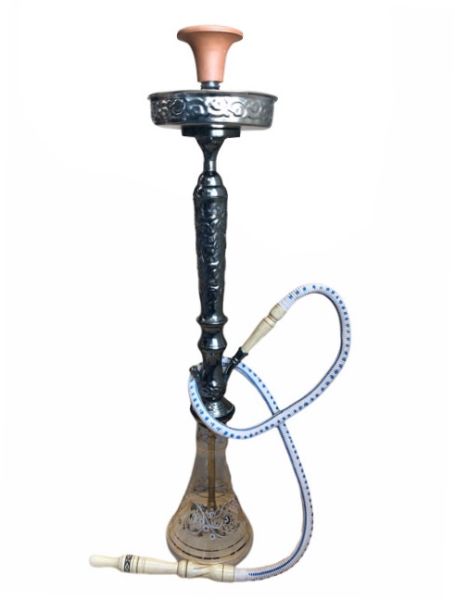 Shishaology 161 complete Shisha 75cm with bowl and hose GUN METAL 