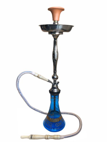 Shishaology 165 complete Shisha 70cm with bowl and hose SILVER 