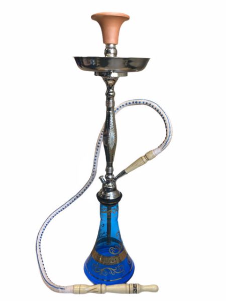 Shishaology 186 complete Shisha 70cm with bowl and hose SILVER 