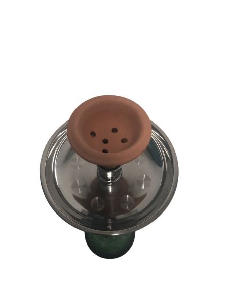 YAHYA 186 complete shisha with hose, bowl and tray GREEN. BLUE, RED, BLACK