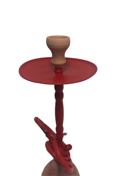 YAHYA NARA BALL complete shisha with hose, bowl and tray RED, BLUE