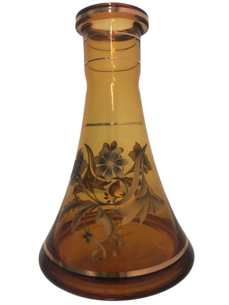 ALNOUR AMBER 12 glass and gold pattern