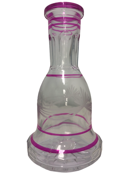 Shishaology 651 medium shisha glass base HOT PINK