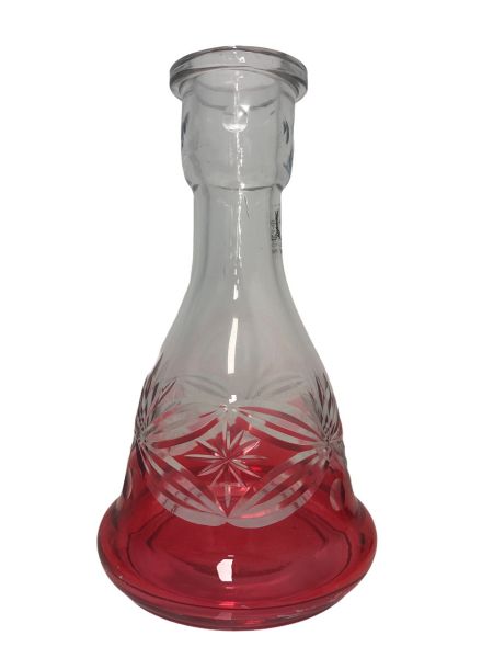 Shishaology RED tulip shisha glass base HY-11