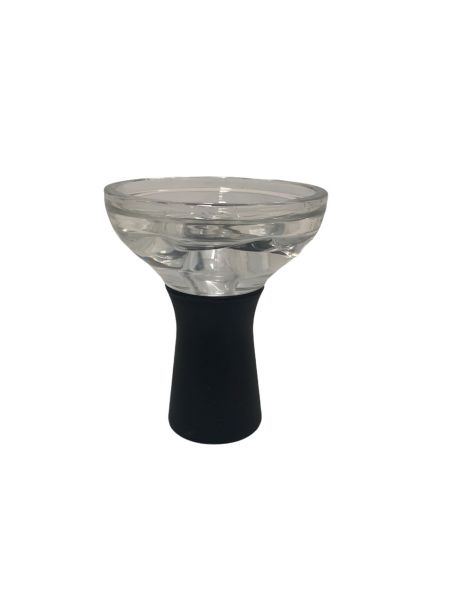 Yahya food grade hard plastic shisha bowl with Silicon base BLACK