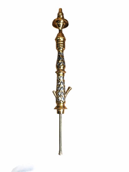 Shishaology 556 70cm hand made Shisha stem gold and silver