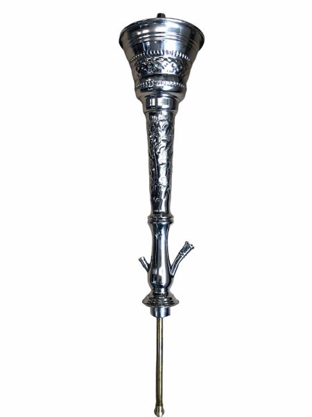 Shishaology 216 70cm hand made Shisha stem SILVER W/ FREEZER