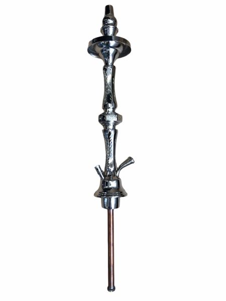 Shishaology 249 High quality shisha stem, Medium 55cm SILVER