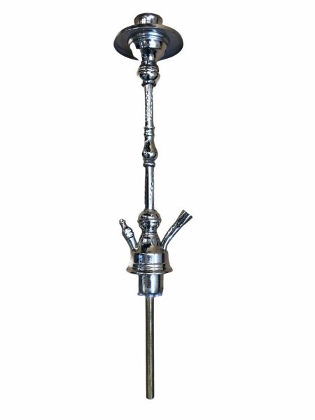 Mdallal 161 45cm slim heavy duty Shisha stem Silver