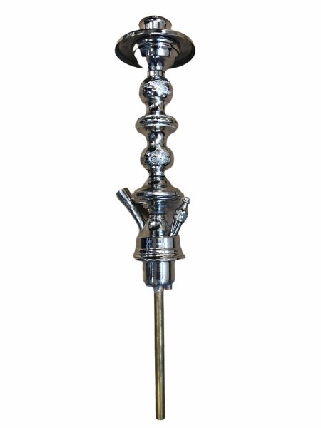 Mdallal 141 40cm slim heavy duty Shisha stem Silver