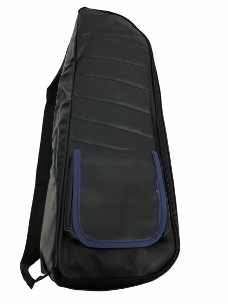 Shishaology BLACK leather Shisha cushioned carry bag MEDIUM 65cm