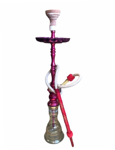 Khalil Maamoon Istanbul complete shisha with hose, bowl and tray 70cm HOT PINK