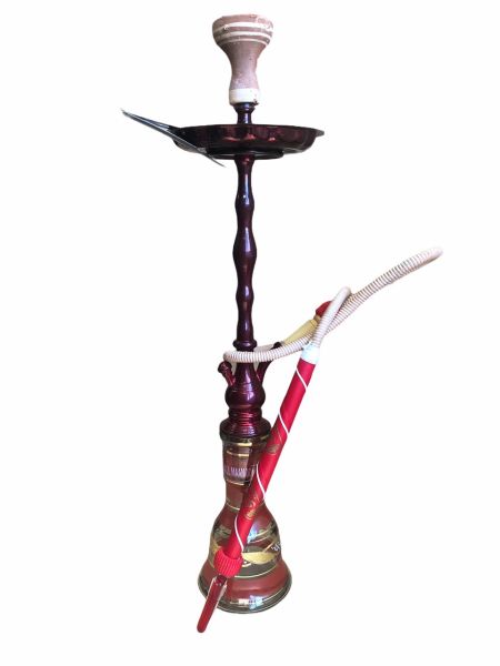 Khalil Maamoon Istanbul complete shisha with hose, bowl and tray 70cm Burgundy