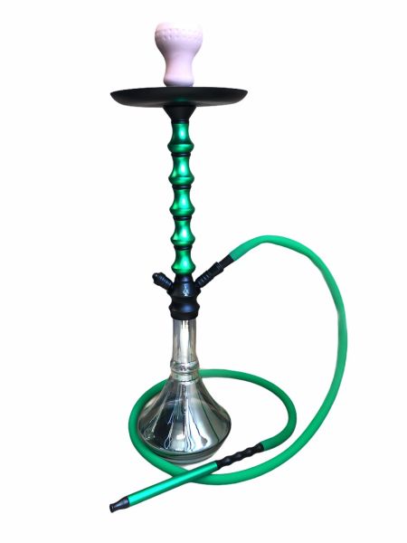 Yahia 201 complete shisha with hose, bowl and tray GREEN