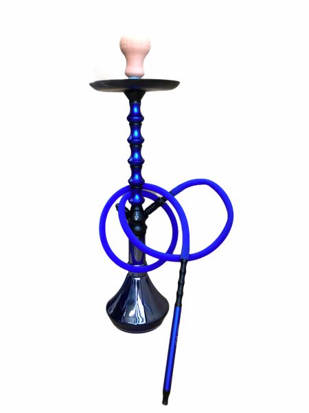 Yahia 201 complete shisha with hose, bowl and tray BLUE