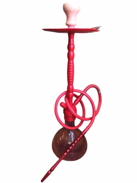 YAHYA NARA BALL complete shisha with hose, bowl and tray RED, BLUE