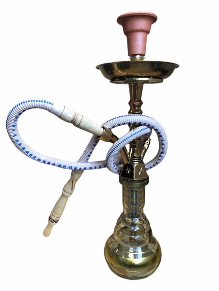 Shishaology 139 complete Shisha 55cm with bowl and hose GOLD