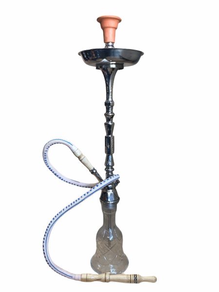 Shishaology 159 complete Shisha 75cm with bowl and hose SILVER 