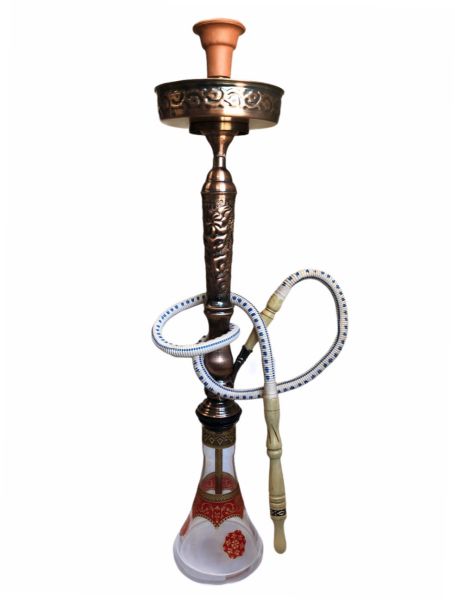 Shishaology 174 complete hand made Shisha 75cm with bowl and hose BRONZE