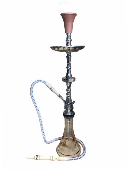 Shishaology 175 complete Shisha 75cm with bowl and hose SILVER