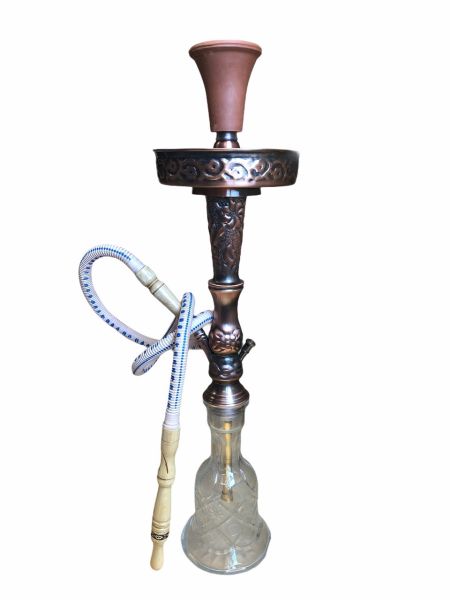 Shishaology 179 complete HAND MADE Shisha 65cm with bowl and hose BRONZE 