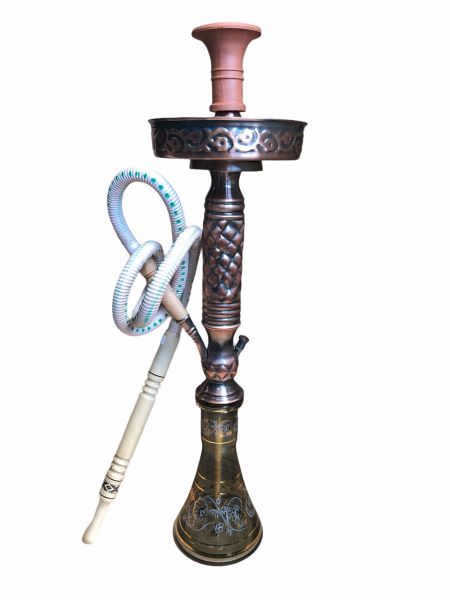 Shishaology 103 complete HAND MADE Shisha 65cm with bowl and hose BRONZE 