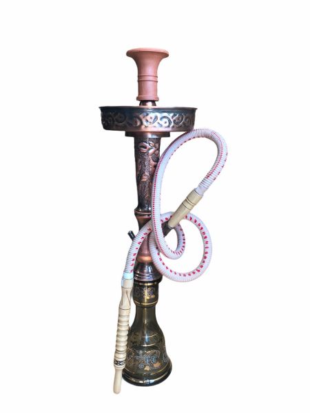 Shishaology 190 complete HAND MADE Shisha 65cm with bowl and hose BRONZE 