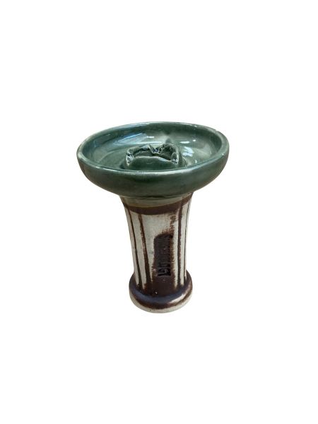 Shishaology Type 2 Shisha Bowl green, cream and brown