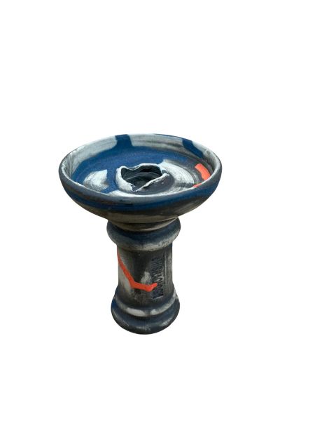 Shishaology Type 1 Shisha Bowl Navy, Grey, and orange