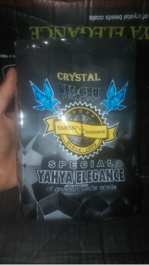 YAHYA elegance Shisha Coco Charcoal 3 pcs circle 1 KG