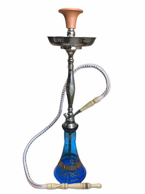 Shishaology 186 complete Shisha 70cm with bowl and hose SILVER